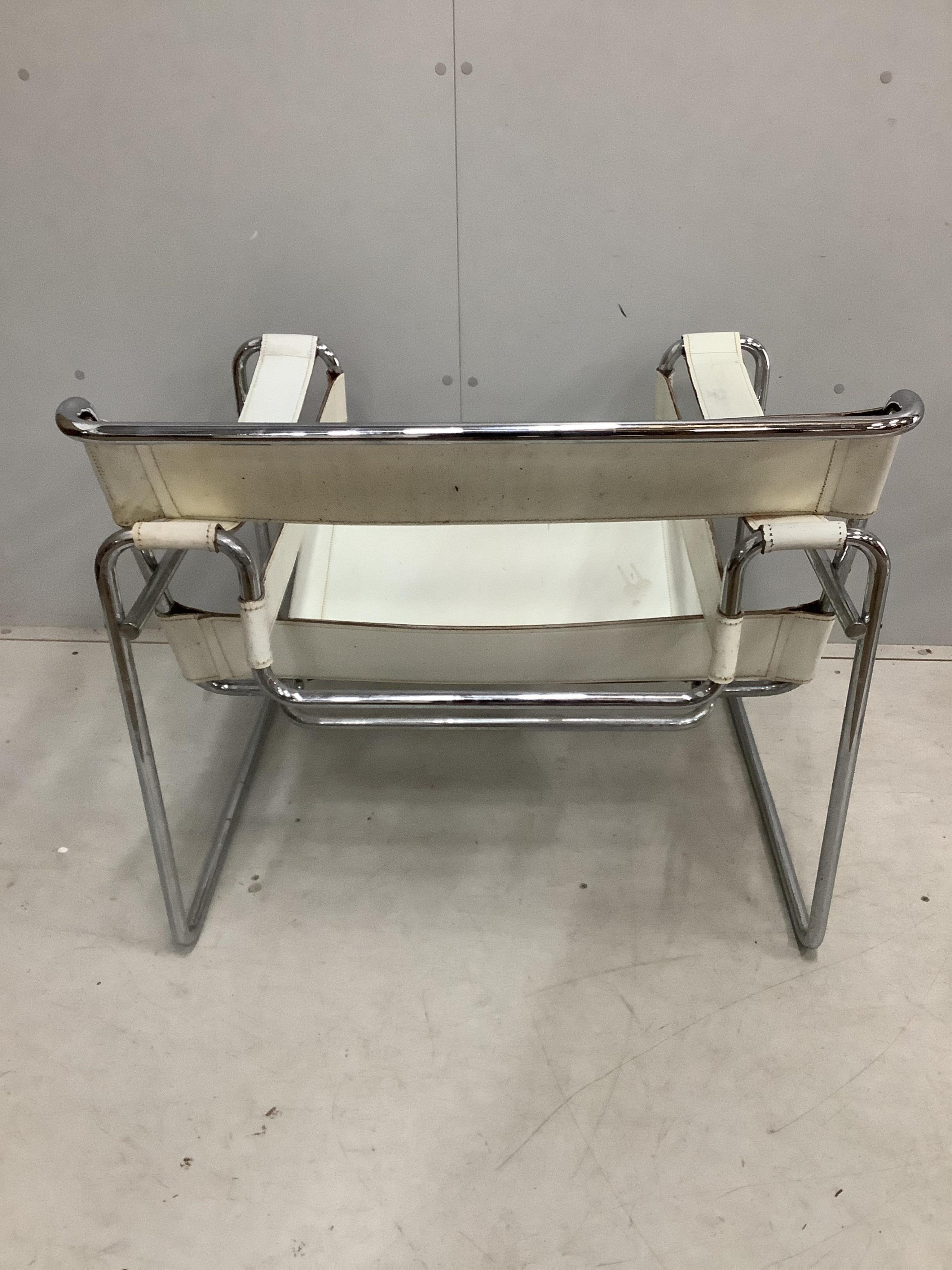A pair of Wassily chairs by Gavina, width 78cm, depth 70cm, height 72cm